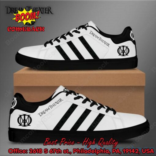Dream Theater Black Stripes Style 1 Adidas Stan Smith Shoes
