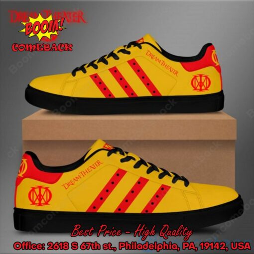 Dream Theater Red Stripes Style 3 Adidas Stan Smith Shoes