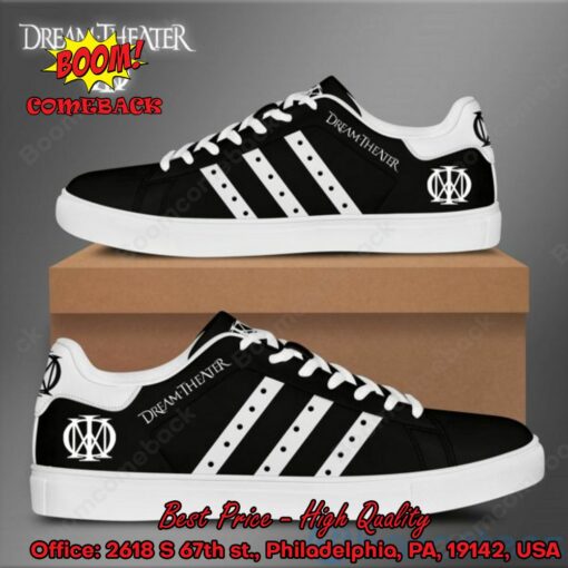 Dream Theater White Stripes Style 1 Adidas Stan Smith Shoes