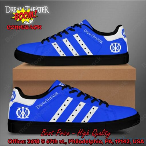 Dream Theater White Stripes Style 3 Adidas Stan Smith Shoes