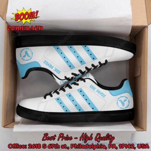 Eric Prydz DJ Aqua Blue Stripes Style 1 Adidas Stan Smith Shoes