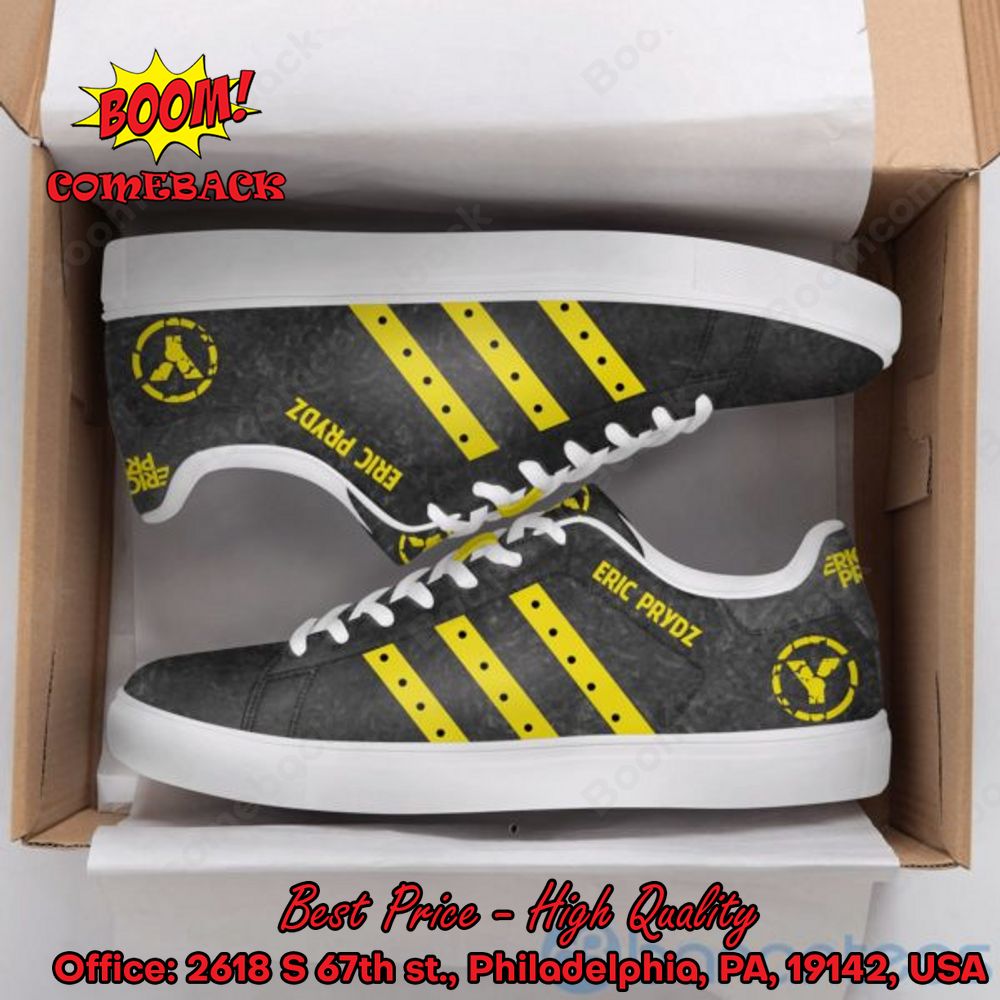 Eric Prydz DJ Yellow Stripes Style 2 Adidas Stan Smith Shoes