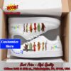 Genesis Rock Band Red Stripes Personalized Name Adidas Stan Smith Shoes