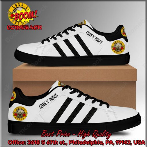 Guns N’ Roses Black Stripes Style 1 Adidas Stan Smith Shoes