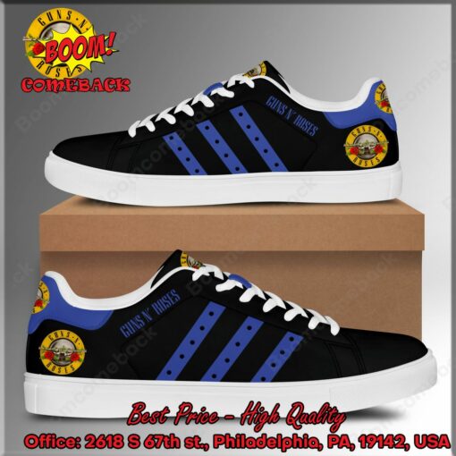 Guns N’ Roses Navy Stripes Adidas Stan Smith Shoes