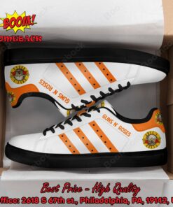 Guns N’ Roses Orange Stripes Adidas Stan Smith Shoes