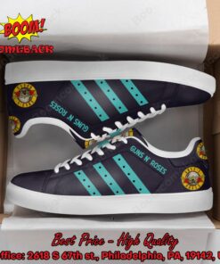 Guns N’ Roses Turquoise Stripes Adidas Stan Smith Shoes