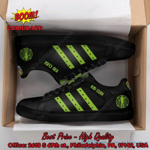Kid Cudi Forest Green Stripes Adidas Stan Smith Shoes