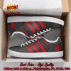 Kid Cudi Red Stripes Style 1 Adidas Stan Smith Shoes