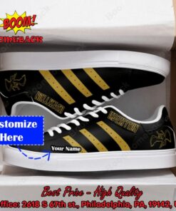 Led Zeppelin Yellow Stripes Personalized Name Style 2 Adidas Stan Smith Shoes
