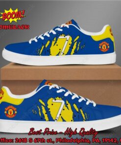 Manchester United Cr7 Blue Adidas Stan Smith Shoes