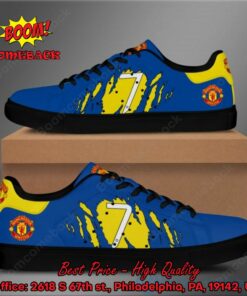 Manchester United Cr7 Blue Adidas Stan Smith Shoes