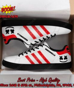 marshmello red stripes adidas stan smith shoes 3 RR1i8