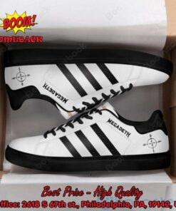 Megadeth Black Stripes Adidas Stan Smith Shoes