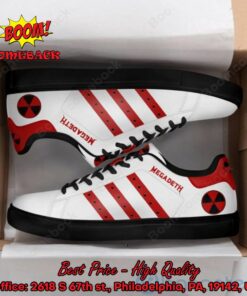 Megadeth Red Stripes Style 1 Adidas Stan Smith Shoes