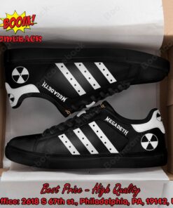 Megadeth White Stripes Style 2 Adidas Stan Smith Shoes