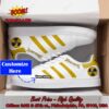 Led Zeppelin Yellow Stripes Personalized Name Style 2 Adidas Stan Smith Shoes