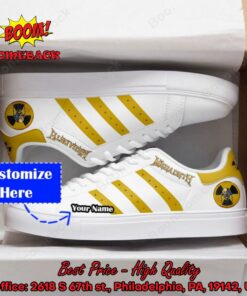 Megadeth Yellow Stripes Personalized Name Adidas Stan Smith Shoes