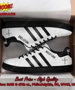 Motley Crue Black Stripes Style 1 Adidas Stan Smith Shoes