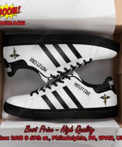 Motley Crue Black Stripes Style 2 Adidas Stan Smith Shoes