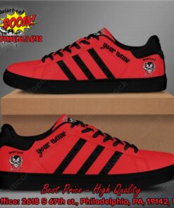 Motorhead Black Stripes Personalized Name Style 2 Adidas Stan Smith Shoes