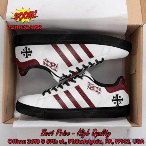 My Chemical Romance Brown Stripes Style 1 Adidas Stan Smith Shoes