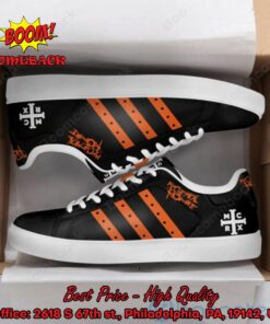 My Chemical Romance Orange Stripes Style 2 Adidas Stan Smith Shoes