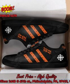 My Chemical Romance Orange Stripes Style 2 Adidas Stan Smith Shoes
