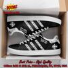 My Chemical Romance White Stripes Style 1 Adidas Stan Smith Shoes