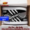 Naughty By Nature Black Stripes Personalized Name Style 3 Adidas Stan Smith Shoes