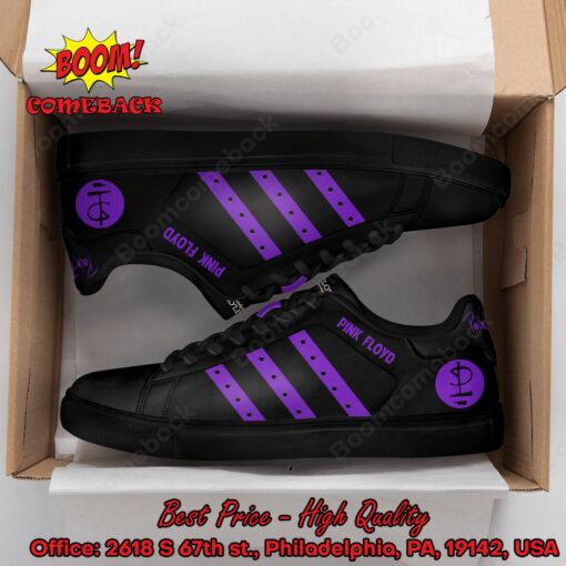 Pink Floyd Purple Stripes Style 2 Adidas Stan Smith Shoes