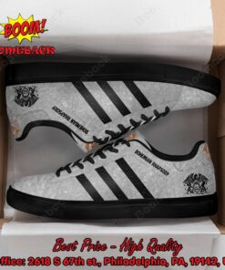 Queen Bohemian Rhapsody Black Stripes Style 1 Adidas Stan Smith Shoes