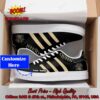 Queen Rock Band Black Stripes Personalized Name Adidas Stan Smith Shoes
