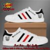 Radiohead Black And White Stripes Adidas Stan Smith Shoes