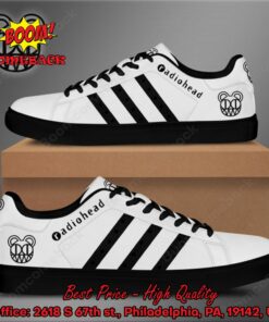radiohead black stripes adidas stan smith shoes 3 Hs43h