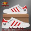 Radiohead Red Stripes Style 2 Adidas Stan Smith Shoes