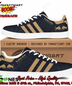 Red Bull Racing Brown Stripes Style 1 Adidas Stan Smith Shoes