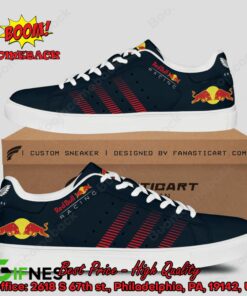 Red Bull Racing Red Stripes Style 2 Adidas Stan Smith Shoes