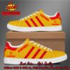 Twenty One Pilots Red Yellow Pink Stripes Adidas Stan Smith Shoes