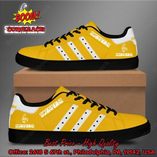 Scorpions White Stripes Style 1 Adidas Stan Smith Shoes