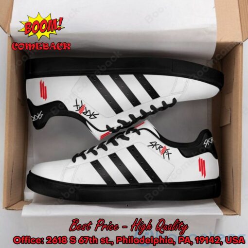 Skrillex Black Stripes Style 1 Adidas Stan Smith Shoes