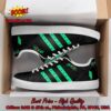 Skrillex Red And Black Stripes Adidas Stan Smith Shoes