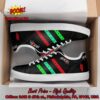 Skrillex Red Stripes Style 1 Adidas Stan Smith Shoes