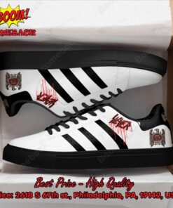 slayer metal band black stripes style 1 adidas stan smith shoes 3 mxazX