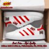 Slayer Metal Band Red Stripes Style 4 Adidas Stan Smith Shoes