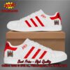 Slayer Metal Band Red Stripes Style 3 Adidas Stan Smith Shoes