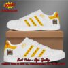 Slayer Metal Band Yellow Stripes Style 2 Adidas Stan Smith Shoes