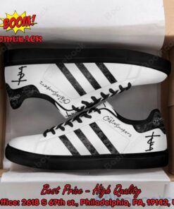 the chainsmokers black stripes adidas stan smith shoes 3 TMG9S