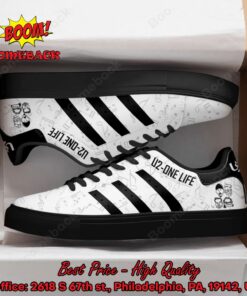 u2 rock band black stripes style 1 adidas stan smith shoes 3 cig8R