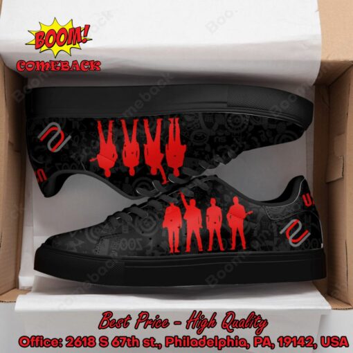 U2 Rock Band Black Style 2 Adidas Stan Smith Shoes